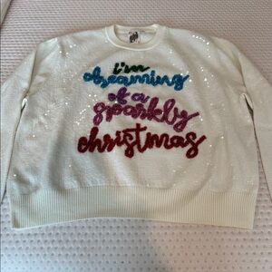 Women's White Christmas Sweater